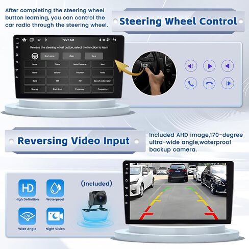 [8-Core 4+64G] Ohradio Android 13 Car Stereo for Subaru Forester Impreza WRX STI 2008-2012, Wireless CarPlay Radio Android Auto, 9'' Touch Screen Car Radio GPS Mirror Link WiFi Backup Camera BT FM RDS in Saudi Arabia
