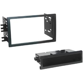 Scosche NN1643B Double DIN or Single DIN with Pocket Radio Installation Dash Kit Compatible with Non Navigation 2008-12 Nissan Titan with Manual Climate Controls - Non Bose - Car Stereo Install Kit