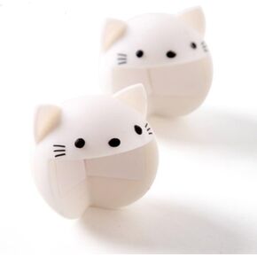 MXY Safety Anti-collision Edge Corner Guard Protector Soft Silicone Thickening Collision Angle Table Desk Cover Pad Pack of 2 Units White Cats