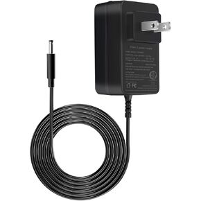 12V Charger Power Adapter is 6.56 Ft Long and Compatible with The Audio Technica AT-LP60X-BK, AT-LP60X-BW, AT-LP60XBT-RD, AT-LP120XUSB-BK Direct Drive Turntable Player Charger Power Cord.