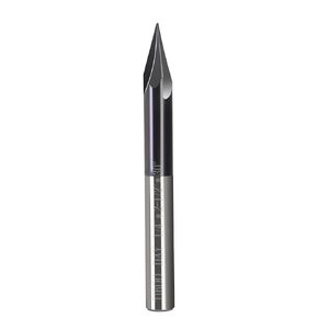 15 Degree V Groove Router Carving Bit V Tool Carving CNC Tools with Nano Blue Coated 1/4" Shank Cutting Diameter for CNC Wood Carving Milling Engraving and Chamfering Lettering