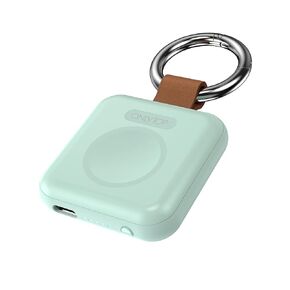 شاحن لاسلكي محمول لساعة Apple 1200 مللي أمبير في الساعة، متوافق مع Apple Watch Series 9/8/UItra/7/6/5/4/3/2/1SE، شاحن iWatch مغناطيسي مدمج على شكل سلسلة مفاتيح أساسيات السفر (بيج)