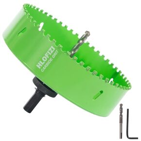 8 Inch Carbide Grit Hole Saw for Recessed Lights, Cutting Through Stucco, Ceiling Old Plaster, Drywall, Cement Board with 1-1/2" Depth, Up to 3X Longer Life