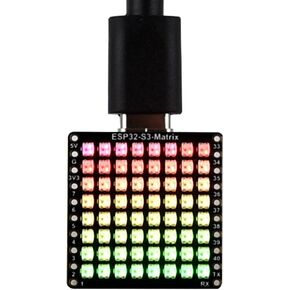 Waveshare ESP32-S3-Matrix Development Board, Onboard 8×8 RGB LED Matrix and QMI8658C Attitude Sensor, Supports Wi-Fi and Bluetooth LE, ESP32 Development Board