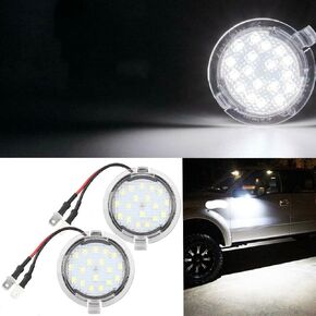 Full LED Blue Puddle Lights Compatible with Fo rd F150 Explorer Expedition Edge Flex TaurusX Lincoln Blue 2-Piece