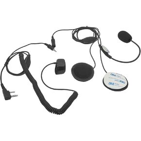 Walkie Talkie Helmet Headset 2 Pin 2-Way Radio Kit Earpiece Mic Bicycle Bike Full Face Motorcycle Ptt Ear Piece for Baofeng Kenwood Retevis uv5r uv-5r uv 5r