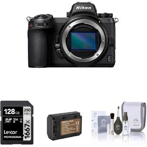 Nikon Z 7II Mirrorless Camera with 128GB SD Memory Card, Extra Battery, Cleaning Kit