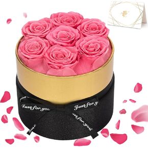 YEEBAY 27-Piece Preserved Roses in a Box, for Mom, Grandma, Wife, Flower Roses Gifts for Women, Fresh Eternal Roses for Mother, Her