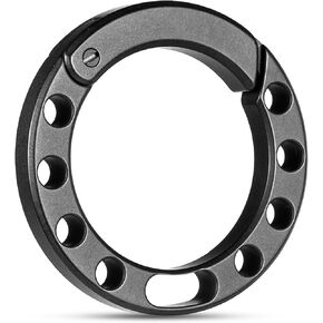 Titanium Round Keychain Carabiner Clip,Quick Release Keychain for Men, Key Chain Clip with Key Rings