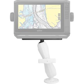Aluminum Fish Finder Mount with 1.5" / C Size Ball, Marine Electronic/Depth Finder Mount for White Boat Deck, High Salt Water Resistant, Compatible with Garmin, Lowrance and More
