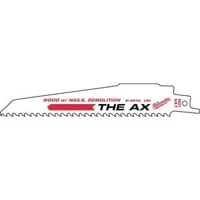 Milwaukee 48-01-7026 Super Sawzall Blade 5/8 Teeth per Inch 9-Inch Length 100-Pack Bulk