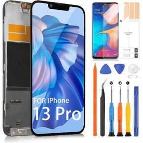 for iPhone 13 Pro LCD Screen Replacement for iPhone A2483 LCD Display A2638 A2636 A2639 A2640 3D Touch Display Screen Digitizer Full Assembly with Repair Kits(Incell)