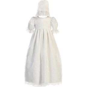 Baby Girl Baptism Dress - Christening Dresses for Baby Girl - Baptismal Gown White - Vestido de Bautizo para Niña Bebe