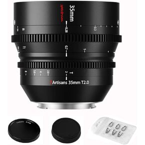 7artisans 35mm T2.0 Cine Lens,Large Aperture Full Frame Cinematic Film Lens for Nikon Z-Mount Camera Z5 Z6 Z7 Z9 Z50 Z6II Z7II ZFC