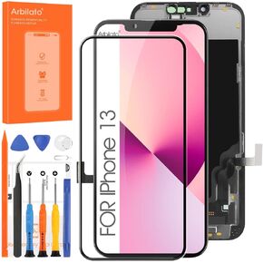 Not Original Screen for iPhone 13 Screen Replacement for iPhone A2633 LCD Screen A2482,A2631,A2634,A2635 3D Touch Display Digitizer Assembly Repair Parts（Black Large Bangs Version ）