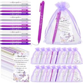 50 Set Baby Shower Favors Pens with It's a Boy/Girl Ballpoint Pens Thank You Tags Organza Bags Return Gifts for Guest Baby Shower Party Supplies (Blue,It's a boy)