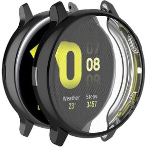 Disscool Full Coverage Case for Samsung Galaxy Watch Active 2 44mm(SM-R820), Soft Anti Drop Protective Case Cover for Samsung Galaxy Watch Active 2 44mm(SM-R820)(Black)