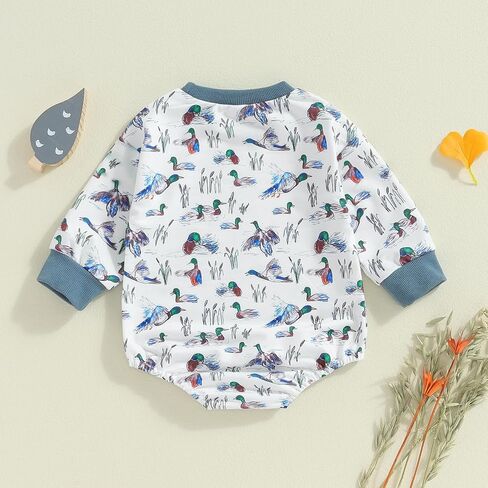 Duck Hunter Baby Clothes Newborn Boy Long Sleeve Mallard Duck Camoflage Sweatshirt Romper Infant Fall Clothes in Saudi Arabia