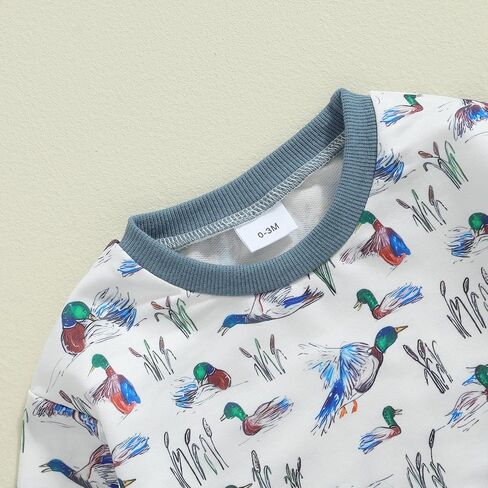 Duck Hunter Baby Clothes Newborn Boy Long Sleeve Mallard Duck Camoflage Sweatshirt Romper Infant Fall Clothes in Saudi Arabia