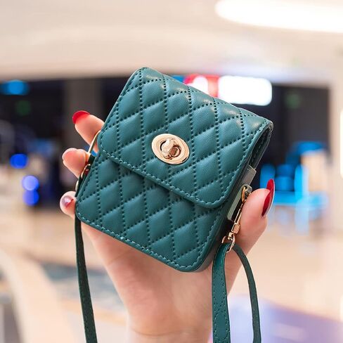 Asuwish Compatible with Samsung Galaxy Z Flip 5/Z Flip 4/Z Flip 3 Phone Pouch and Crossbody Lanyard Metal Buckle Case for Motorola Moto Razr Plus Razr+ 2023/Razr 2023/Razr 5G 2020 Women Girl Men Green in Saudi Arabia