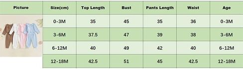 Yoawdats Toddler Baby Girl Clothes Ribbed Knit Ruffle Decor Romper and Solid Long Pant Set Newborn Fall Winter Outfits in Saudi Arabia