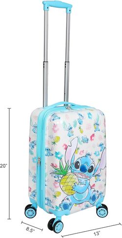 Disney Minnie Mouse Rose Gold 20" Carry-On Luggage With Wheels And Retractable Handle in Saudi Arabia