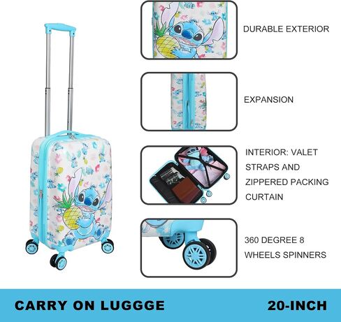 Disney Minnie Mouse Rose Gold 20" Carry-On Luggage With Wheels And Retractable Handle in Saudi Arabia