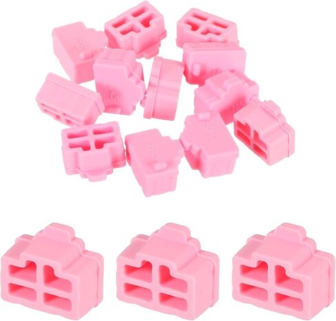 MECCANIXITY RJ45 Port Duct Covers Caps Port Anti Dust Cap Cover سيليكون المقابس حامي لنهاية RJ45 أنثى، حزمة من 25 الأرجواني in Saudi Arabia