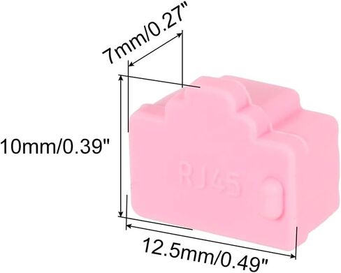 MECCANIXITY RJ45 Port Duct Covers Caps Port Anti Dust Cap Cover سيليكون المقابس حامي لنهاية RJ45 أنثى، حزمة من 25 الأرجواني in Saudi Arabia