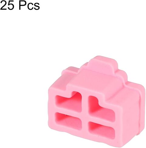 MECCANIXITY RJ45 Port Duct Covers Caps Port Anti Dust Cap Cover سيليكون المقابس حامي لنهاية RJ45 أنثى، حزمة من 25 الأرجواني in Saudi Arabia