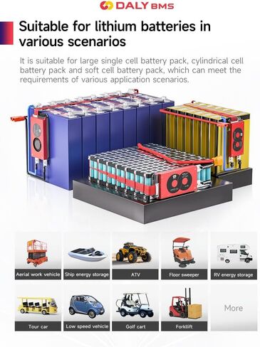 BMS LiFePO4 Li ion 3S-20S 12V-72V 20A-500A Lithium Battery Management System Protection Circuit PCB Board Optional RS485/CAN/WiFi, DIY Lithium Iron Phosphate Cell 3.2V or Lithium Ion Battery 3.7V in Saudi Arabia