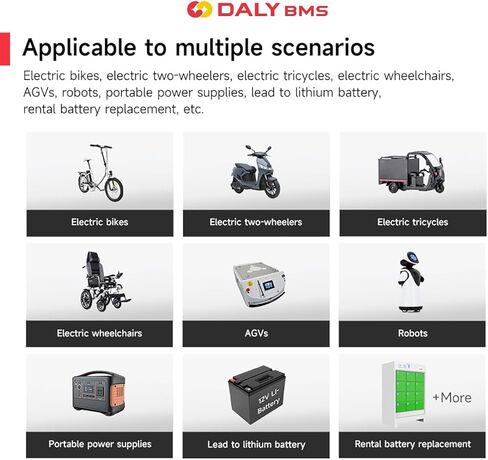BMS LiFePO4 Li ion 3S-20S 12V-72V 20A-500A Lithium Battery Management System Protection Circuit PCB Board Optional RS485/CAN/WiFi, DIY Lithium Iron Phosphate Cell 3.2V or Lithium Ion Battery 3.7V in Saudi Arabia