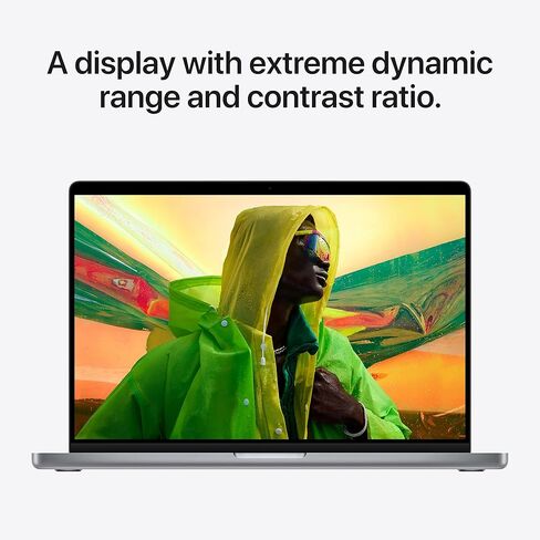 2021 Apple MacBook Pro مع شريحة Apple M1 Pro (14 بوصة، وذاكرة وصول عشوائي 32 جيجابايت، وتخزين SSD سعة 512 جيجابايت) رمادي غامق (متجدد) in Saudi Arabia