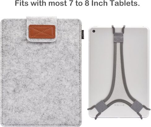 حقيبة حمل واقية من TFY، مع حامل حزام يد لأجهزة التابلت مقاس 7-8 بوصة - Fire HD 8 / Mini/Galaxy Tab A/Tab 4 in Kuwait