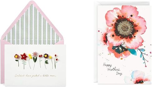 Hallmark Signature Mothers Day Card (Quilled Flowers, Couldn't Have Picked a Better Mom) (899MBC1009) in Saudi Arabia