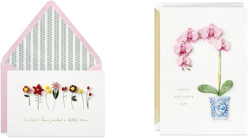 Hallmark Signature Mothers Day Card (Quilled Flowers, Couldn't Have Picked a Better Mom) (899MBC1009) in Saudi Arabia