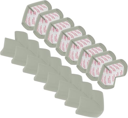 MECCANIXITY 16 Pack Soft Corner Protector, Rubber Foam Furniture Proofing Corner Guards Edge for Fireplace Table Stair, Yellow in Kuwait