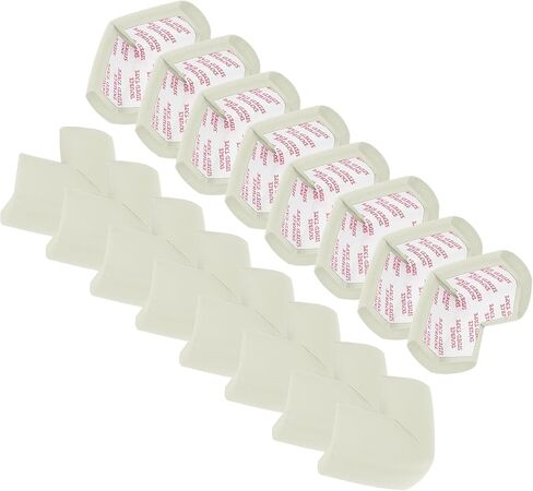 MECCANIXITY 16 Pack Soft Corner Protector, Rubber Foam Furniture Proofing Corner Guards Edge for Fireplace Table Stair, Yellow in Kuwait