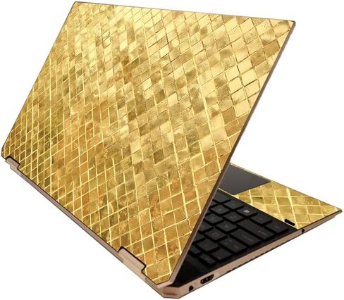 MightySkins Skin لجهاز HP Spectre x360 15 "(2020) - بلاط ذهبي | غطاء ملتف من الفينيل واقٍ ومتين وفريد ​​من نوعه | سهل التطبيق والإزالة وتغيير الأنماط | صنع في الولايات المتحدة الأمريكية in Kuwait