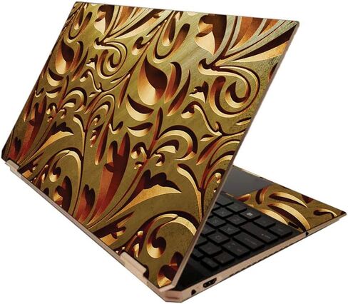 MightySkins Skin لجهاز HP Spectre x360 15 "(2020) - بلاط ذهبي | غطاء ملتف من الفينيل واقٍ ومتين وفريد ​​من نوعه | سهل التطبيق والإزالة وتغيير الأنماط | صنع في الولايات المتحدة الأمريكية in Kuwait
