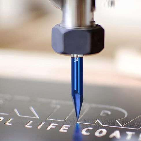 90 درجة V الأخدود راوتر نحت بت V أداة نحت أدوات CNC مع نانو الأزرق المغلفة 1/4 "قطر قطع عرقوب لنحت الخشب باستخدام الحاسب الآلي طحن النقش والحروف الشطب in Kuwait