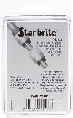 مضخة رباعية الوحدة السفلية من STAR BRITE مع تركيب 3/8 بوصة + محول 8 مم (027410) in Saudi Arabia