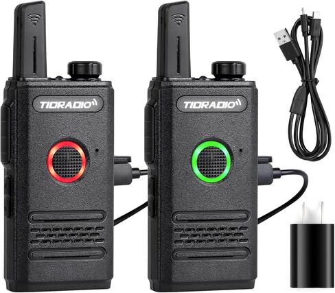 أجهزة راديو TIDRADIO TD-M6 أجهزة اتصال لاسلكية للبالغين في اتجاهين أجهزة راديو طويلة المدى، 22 قناة، PTT مزدوج لتصنيع المطاعم والأعمال التجارية والصيد والمشي لمسافات طويلة 2 حزمة in Kuwait