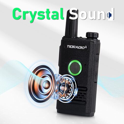 أجهزة راديو TIDRADIO TD-M6 أجهزة اتصال لاسلكية للبالغين في اتجاهين أجهزة راديو طويلة المدى، 22 قناة، PTT مزدوج لتصنيع المطاعم والأعمال التجارية والصيد والمشي لمسافات طويلة 2 حزمة in Kuwait