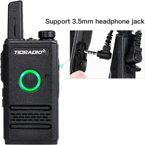 أجهزة راديو TIDRADIO TD-M6 أجهزة اتصال لاسلكية للبالغين في اتجاهين أجهزة راديو طويلة المدى، 22 قناة، PTT مزدوج لتصنيع المطاعم والأعمال التجارية والصيد والمشي لمسافات طويلة 2 حزمة in Kuwait