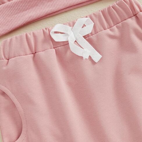 Toddler Infant Baby Girl Fall Winter Clothes Big Sister Little Sister Matching Outfits Sweatshirt Pants Set in Saudi Arabia