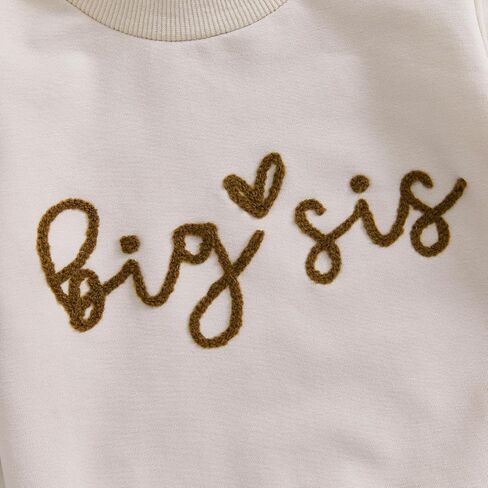 Big Sister Little Sister Matching Outfits Toddler Girl Sweatshirt Pants Set in Saudi Arabia