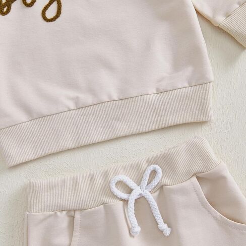 Big Sister Little Sister Matching Outfits Toddler Girl Sweatshirt Pants Set in Saudi Arabia