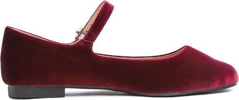 حذاء FEVERSOLE النسائي Mary Jane Fashion بمقدمة مربعة وإبزيم سهل الارتداء in Kuwait