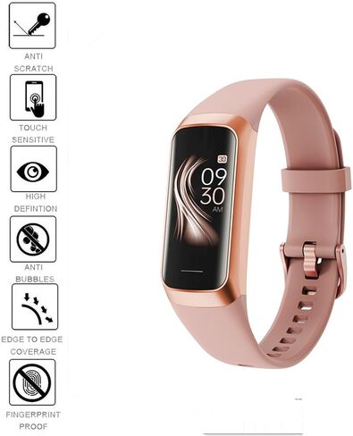 متوافق مع واقي شاشة السوار الذكي IMFRCHCS C60، [6 عبوات] طبقة شفافة من مادة TPU ذات تغطية كاملة متوافقة مع الساعة الذكية C60 in Kuwait